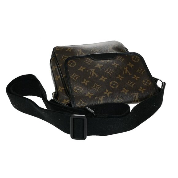 LOUIS VUITTON Bass PM Shoulder Bag Monogram Macassar Brown Black M56717 18YG828 - Picture 13 of 14